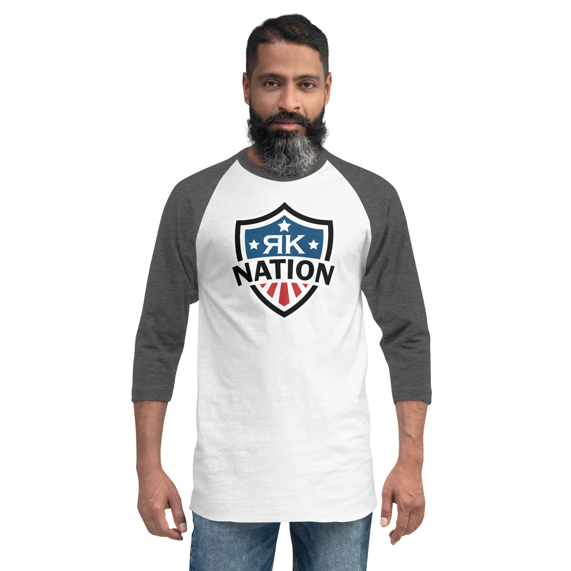 3/4 sleeve raglan shirt